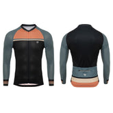 Jersey Ciclismo M/L Hombre GW Retro Block Azul Naranja